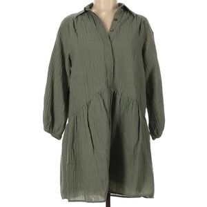 Club Monaco Casual Mini Dress | Shirtdress | Moss